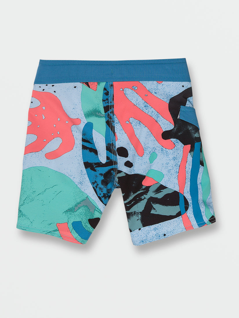 Little Boys Knife Aquatic Mod-Tech Trunks - Washed Blue (Y0832230_WBU) [B]