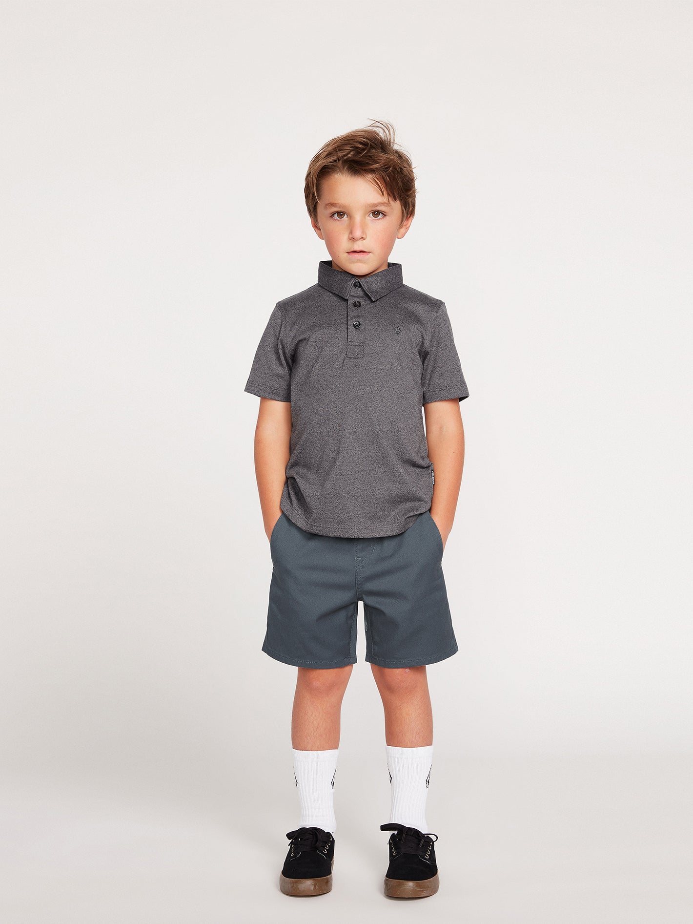 Little Boys Frickin Elastic Waist Shorts - Marina Blue