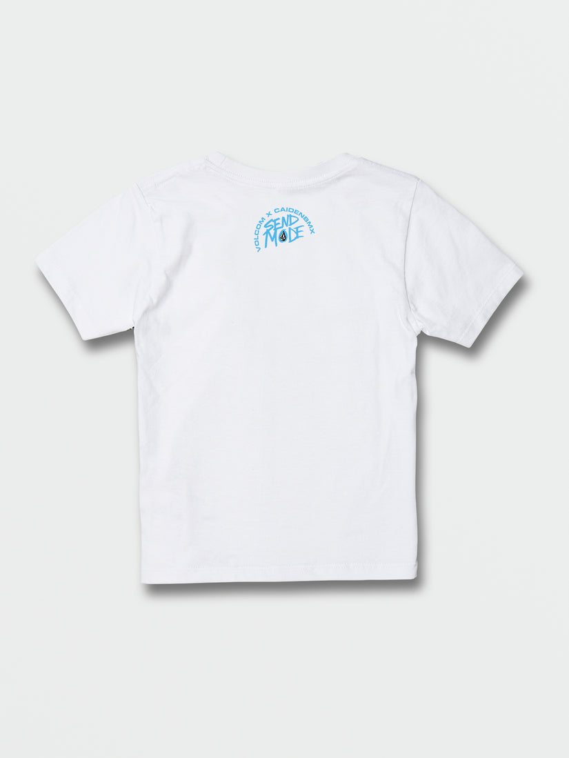 Little Boys Sieben Wuz Here Short Sleeve Tee - White (Y3532235_WHT) [B]