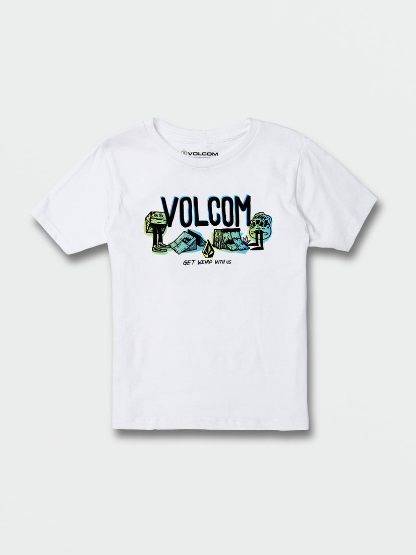 Little Boys Sieben Wuz Here Short Sleeve Tee - White (Y3532235_WHT) [F]