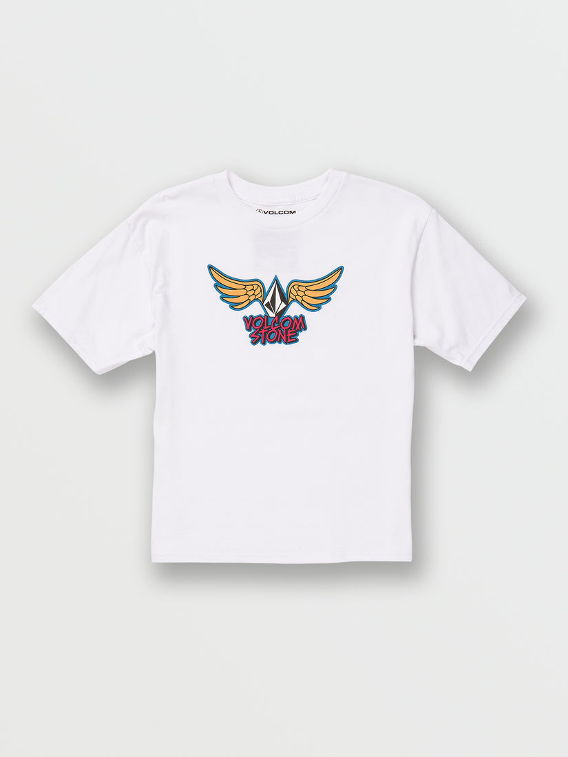 Little Boys Wingz Short Sleeve Tee - White (Y3542233_WHT) [F]