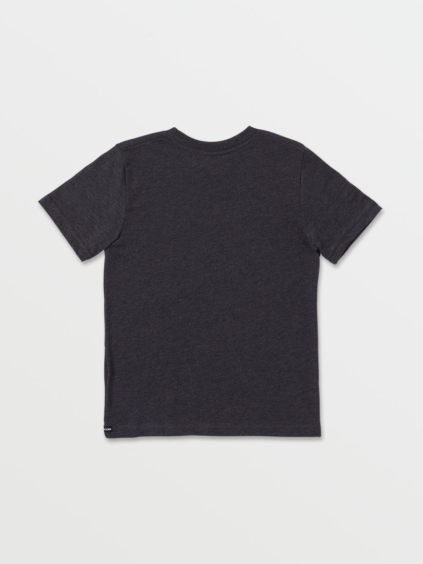 Little Boys Rim Stone Short Sleeve Tee - Heather Black (Y5732100_HBK) [B]