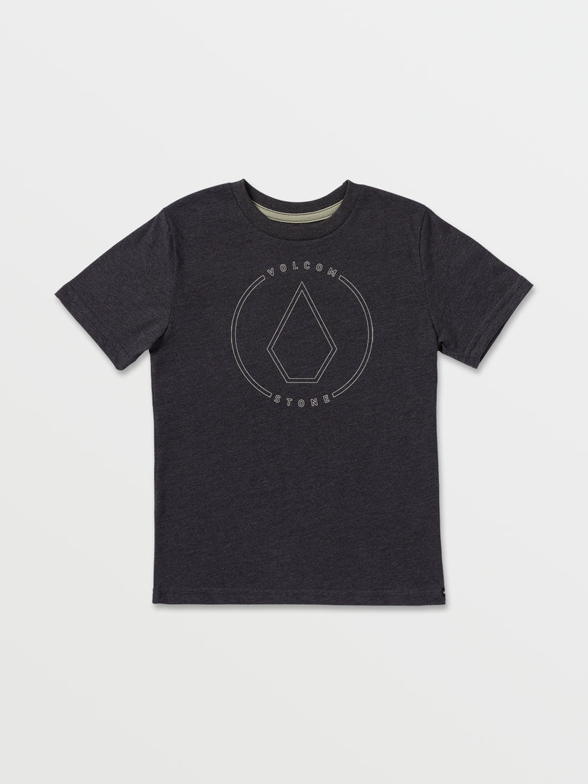 Little Boys Rim Stone Short Sleeve Tee - Heather Black (Y5732100_HBK) [F]